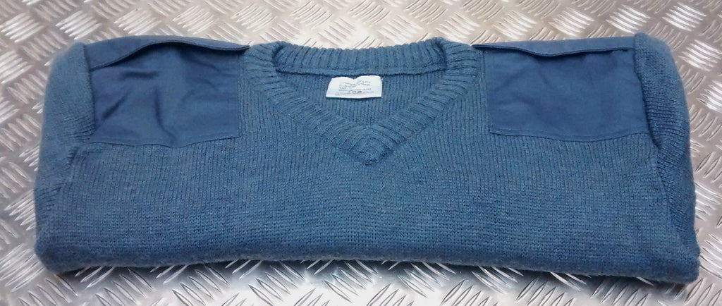 RAF Pullover Royal Air Force Blue Wool Utility Jumper/Sweater V-Neck Most Sizes