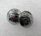 Genuine British Made Issue E R Crown Silver Buttons 30L 19mm