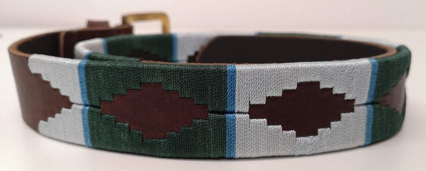 Royal Signals Leather Polo Belt with Brass Buckle Size 32"