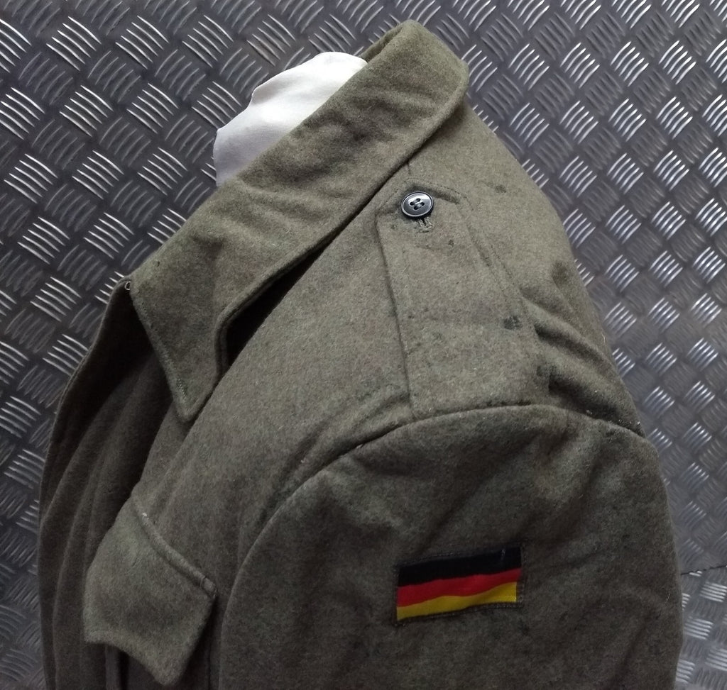 Vintage Field Jacket German Army 1960s Pattern Wool Serge Bundeswehr 104cm