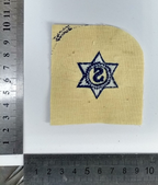 Steward Qualification Embroided Patch Genuine British Royal Navy Blue on White