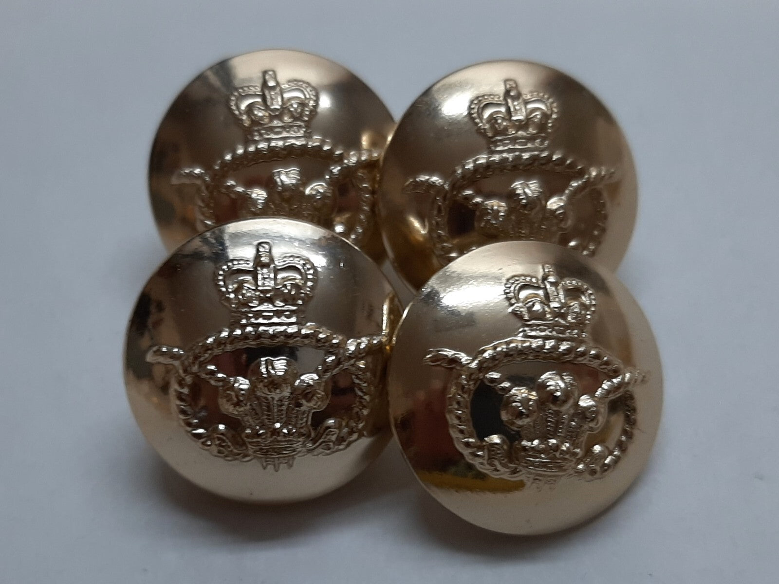 Staffordshire Regiment Army Insignia Buttons For Officers or Great Overcoats X4