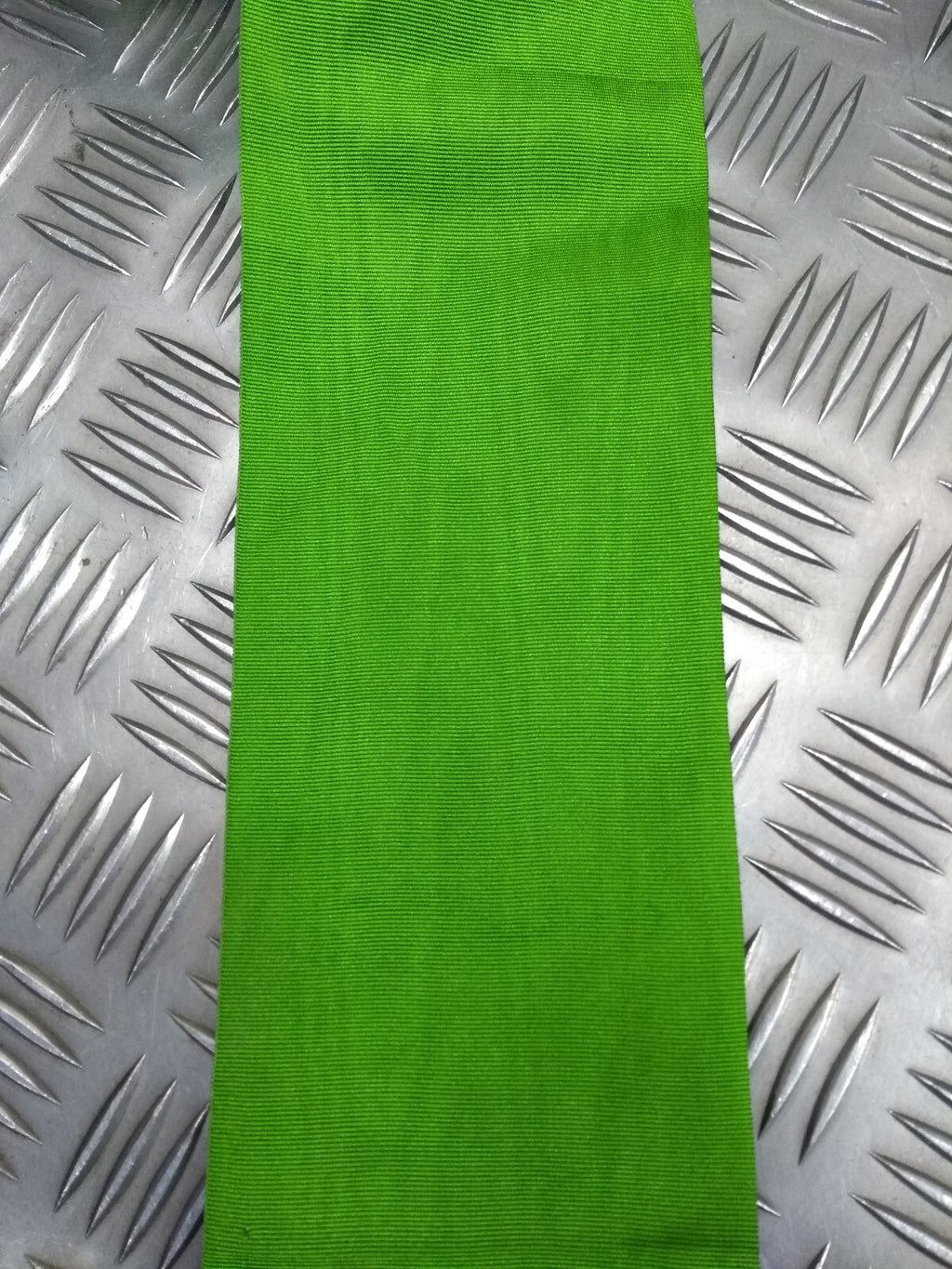 Vintage Green 10cm / 4" Wide Striped Grosgrain Ribbon British Made