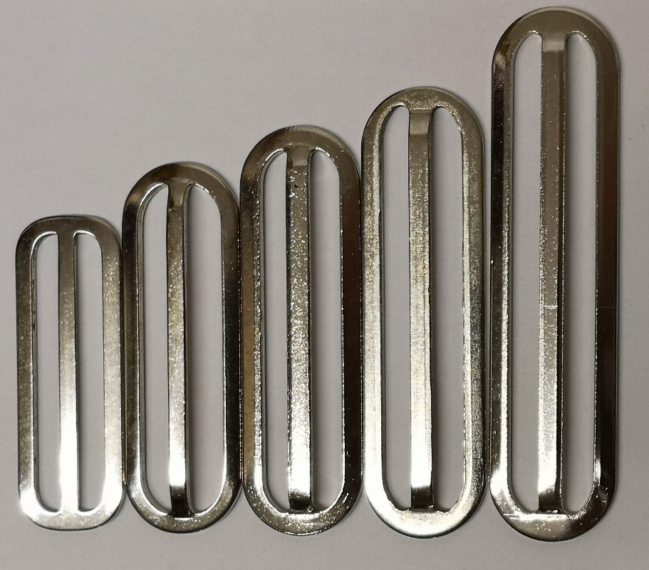 Chrome Stable & Parade Belt Slider Adjuster Various Sizes
