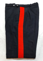 No1 Trousers British Dress with Red Stripe Blues Waist 34"