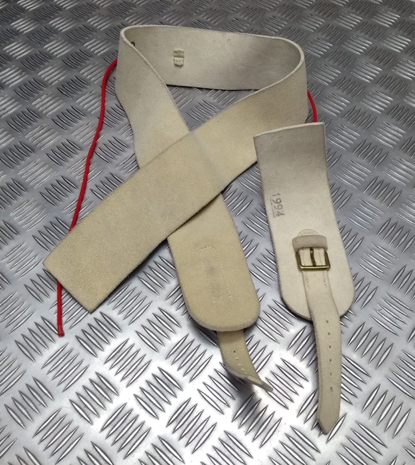 Buff Leather Strap Household Cavalry Cross Belt Including Brass Buckles H Cav