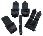 Black MOLLE Pouches Various Utility Ammo Baton Joblot of 5 Assorted Brands