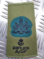 Rifles ACF OD Green Rank Slides Genuine British Army