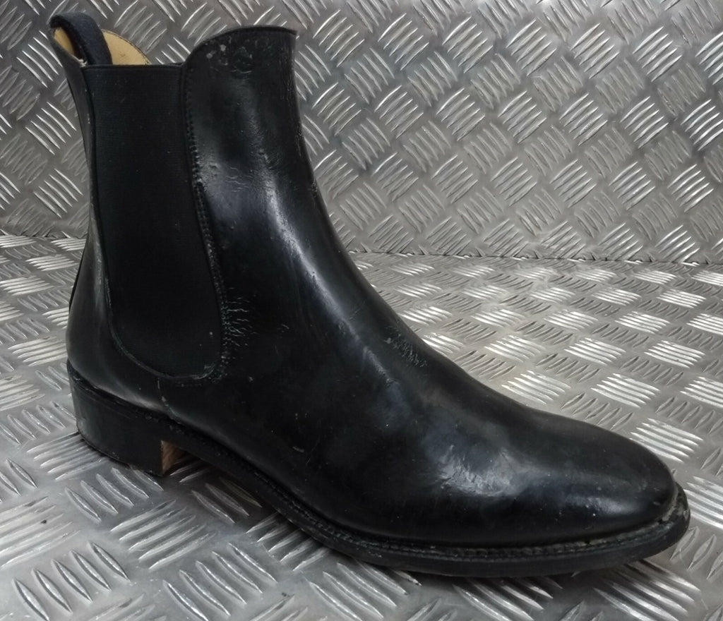 Genuine British Officers Chelsea Boots Black Leather Ceremonial Parade