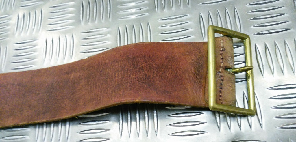 Vintage Drum Belt Brown Leather British Issue Pre WW2 Faulty
