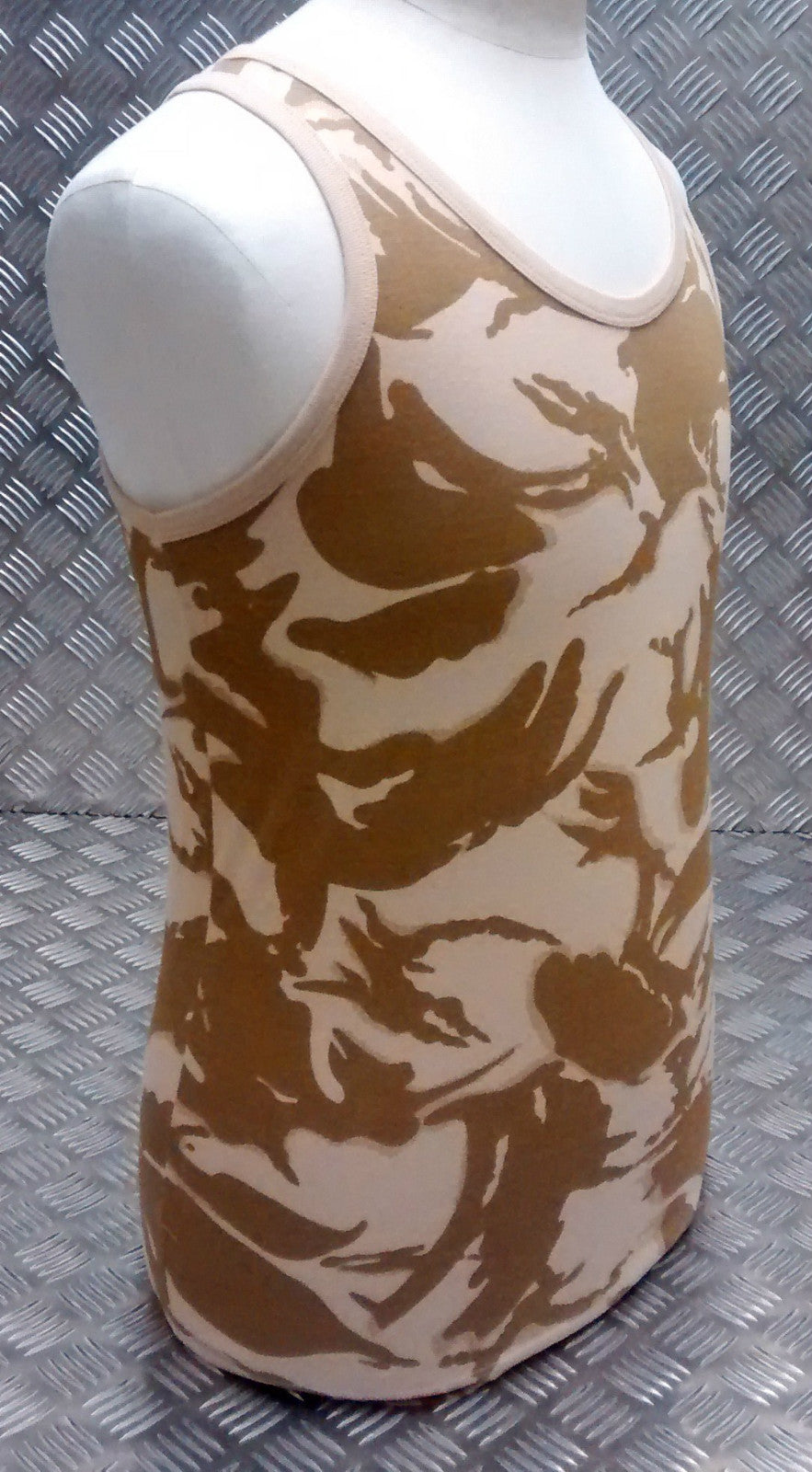 100% Cotton Desert Camo Sleeveless Vest Singlet Tank Top - All Sizes - NEW