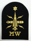 Royal Navy Mine Warfare MW Embroidered Black & Gold Qualification Patch