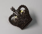 Bronze Crown 5/8" Subdued Officers Rank Crown Snap Pin X1