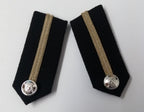 Oman Gorgets Collar Tabs With Silver Detail Chrome Officers Insignia Buttons