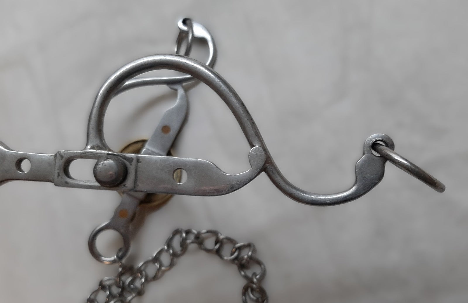 H Cav Horse Bit British Army Issue The Life Guards Chrome Mouthpiece & Insignia