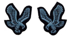 AAC Swooping Eagle British Army Embroidered Insignia Arm Badges L /R Facing Pair