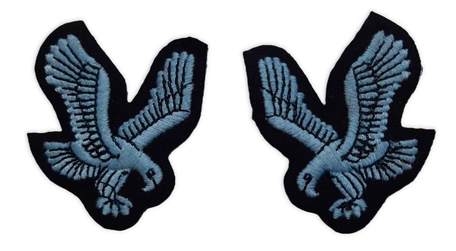 AAC Swooping Eagle British Army Embroidered Insignia Arm Badges L /R Facing Pair