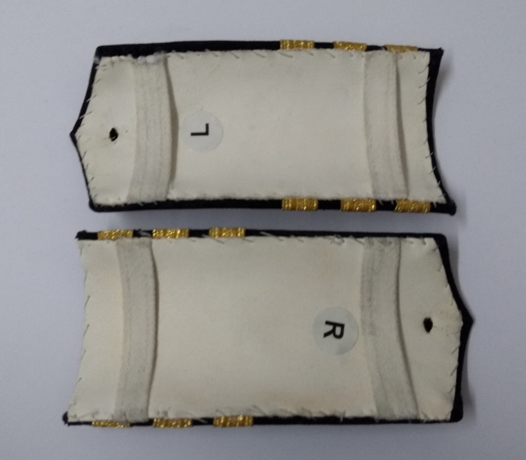 Naval Style Shoulder Boards Epaulette Leather Backed Fancy Dress
