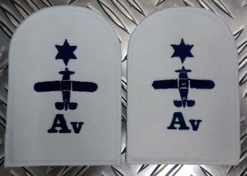 Genuine Pair of Royal Navy RN Air Engineering Avionics Patches / Badges - NEW