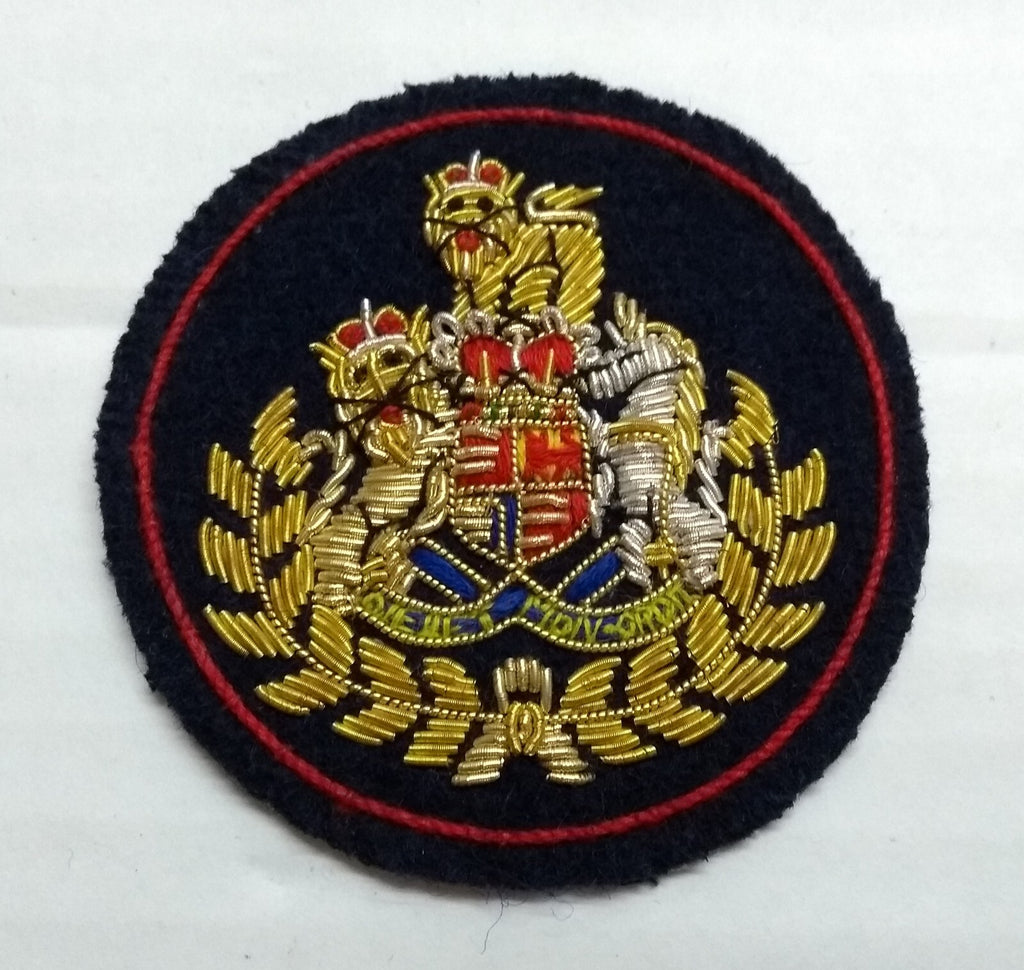 No1 Conductors Badge (Navy) British Army Hand Embroidered Royal Arms Arm Patch