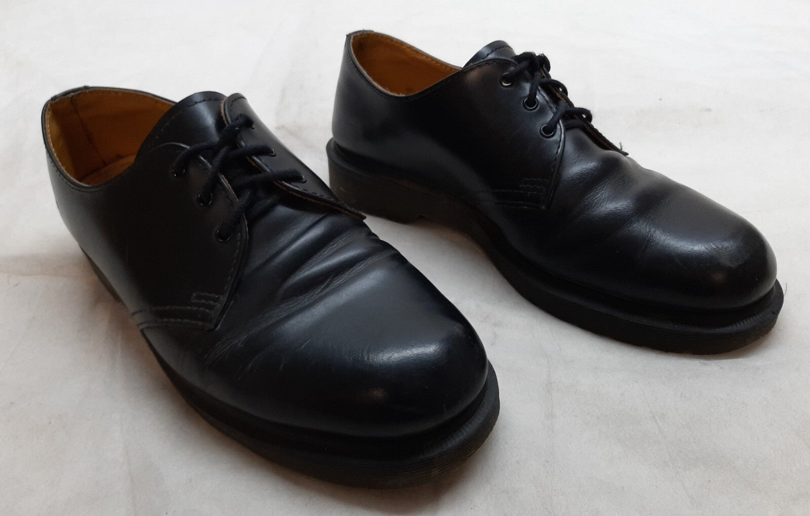 Dr. Martens Shoes Black Airwair Soles DM`s Industrial Full Grain Leather UK 8