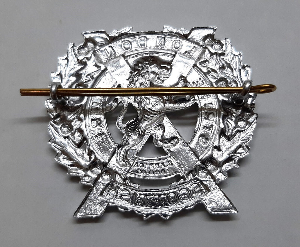 London Scottish Badge for Bonnet Glengarry or Similar Headwear