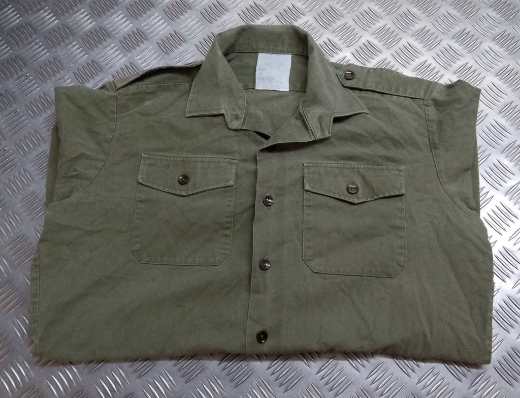 General Service Shirt Long Sleeve British Army Old Pattern Green Shirt