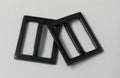 Subdued 1/2" Buckle Small Black Metal Chin Strap Buckle Sliders 1 Pair