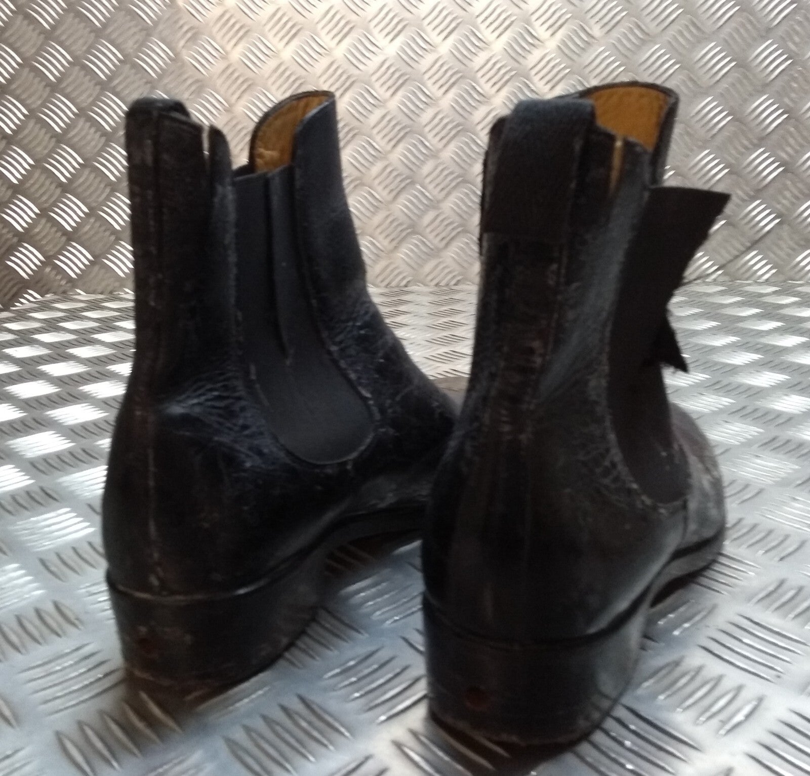 HCav Chelsea Boots British Army Cavalry Uniform With Spur House Size 10 L FAULTY