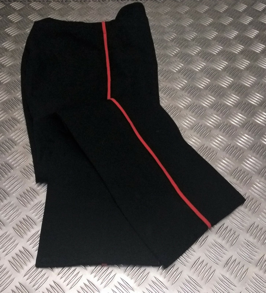 Vintage RM Trousers Zip Front Trouser Obsolete With Red Piping