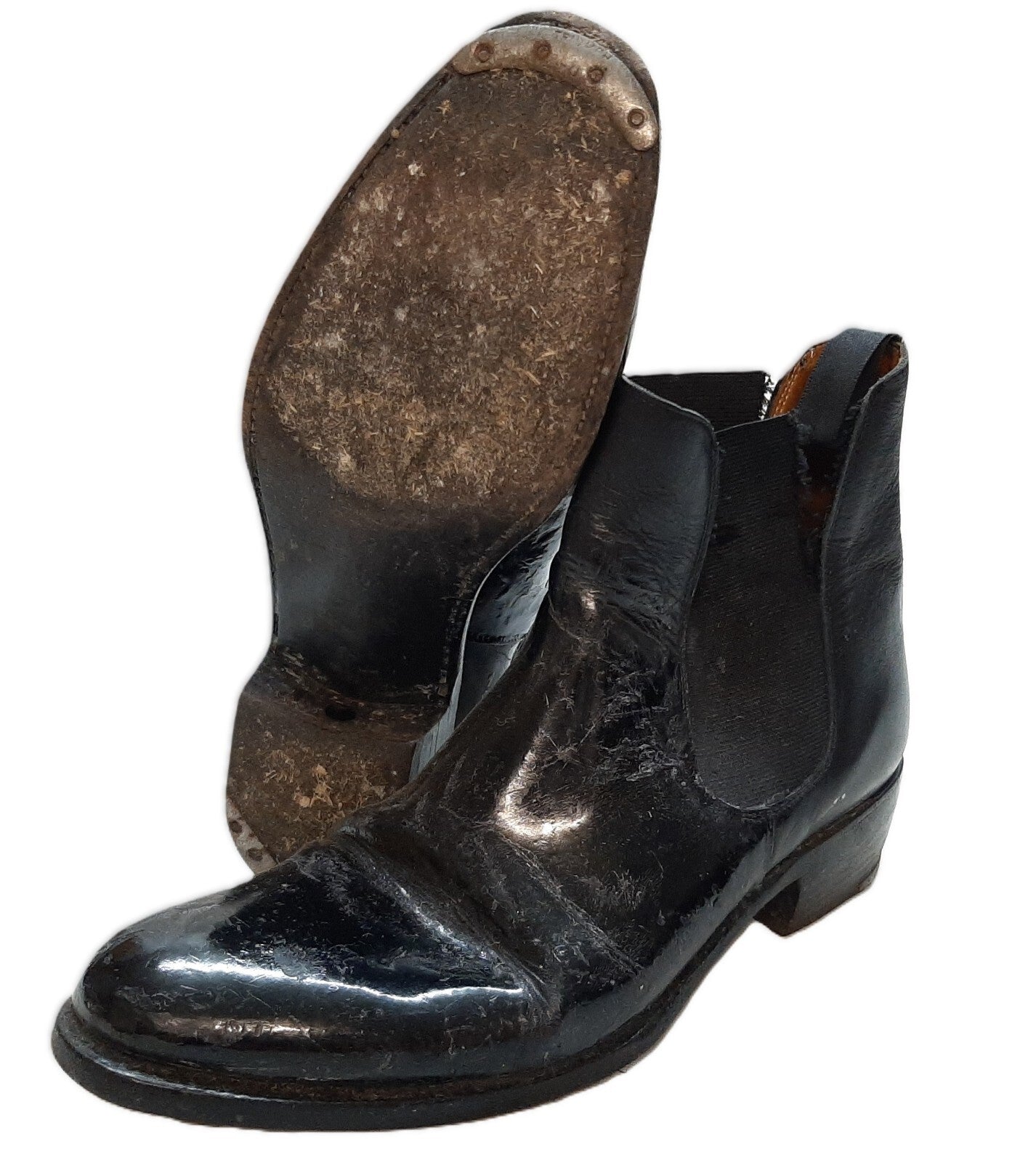 HCav Chelsea Boots British Army Cavalry Uniform With Spur Housing Size 8L