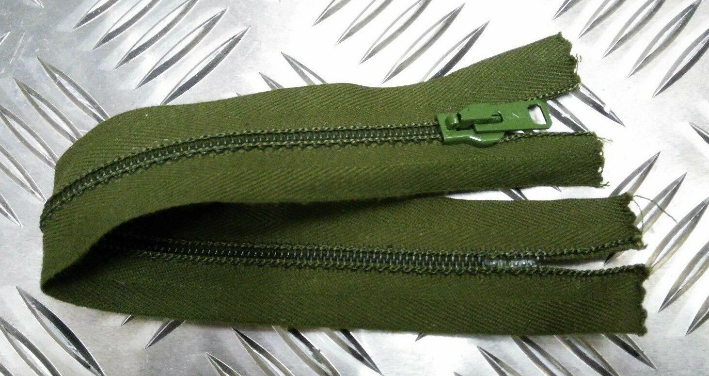 ANF 9" Closed End Green Zip / Zipper H Duty Genuine British- NEW