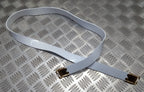 Ceremonial Sling Strap White Vinyl & High Sheen Fixing Ceremony & Parade Issue