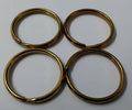 Genuine British Issue Brass Colour 1" Medium Size Split Rings X4 STD63