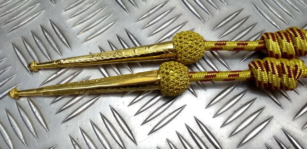 Barbados Full Aiguillette For Officers Gold & Maroon Fleck Ceremonial & Parade