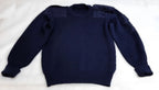 Naval Utility Jumper British Forces Ribbed Navy Blue Pullover No Insignia XL