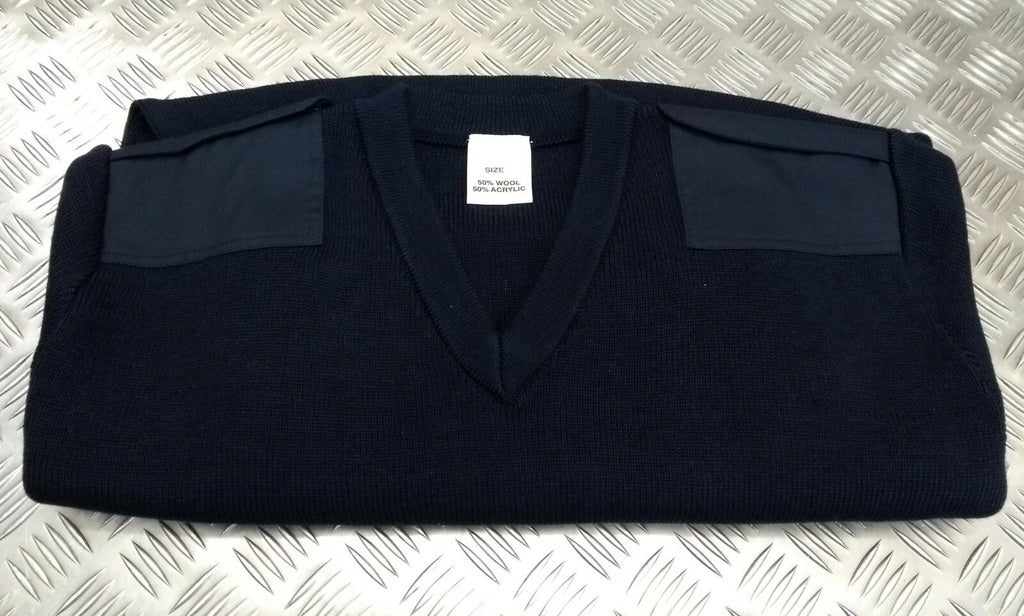 Genuine British Forces Specification Navy V Neck Uniform Pullover XX Large