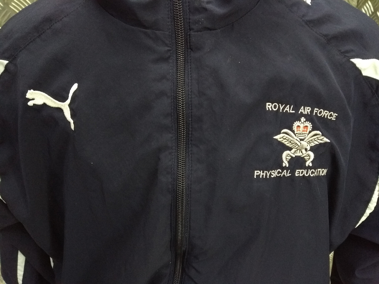 PowerCat 5.10 Woven Jacket Navy Blue with Physical Education Embroidered Badge