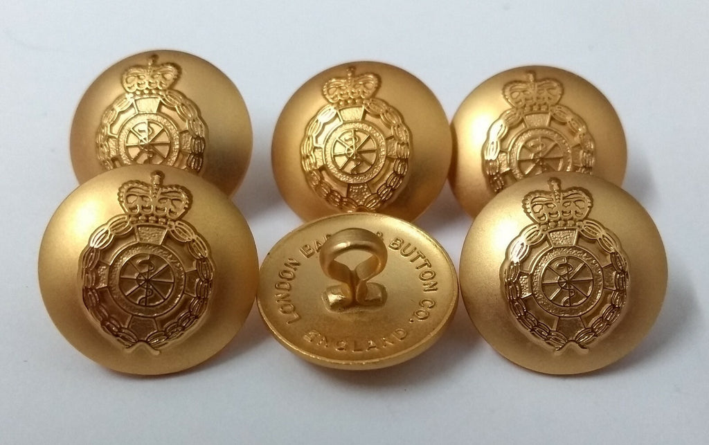 Genuine Vintage British LAS London Ambulance Service Dress Cap Buttons 16mm
