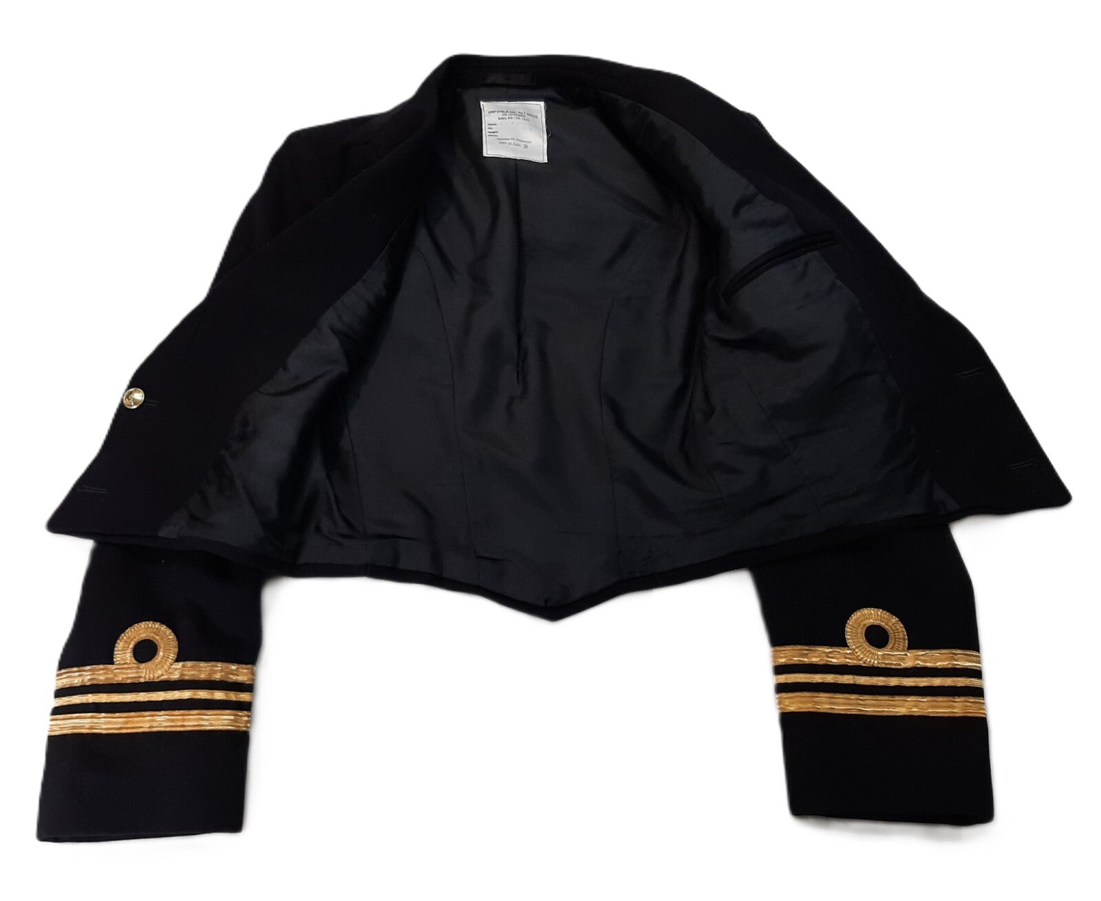 No7 Mess Jacket Lt Com Cuff Curls British Naval Ofc Dress RN