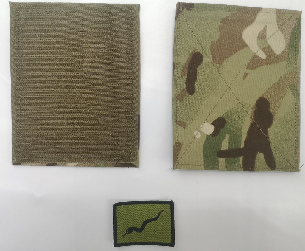 Genuine British Army MTP Blanking Patches with 101 Logistic Brigade TRF Badge