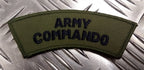 Genuine British 'ARMY COMMANDO' OD X2 Shoulder Patch / Badge- NEW