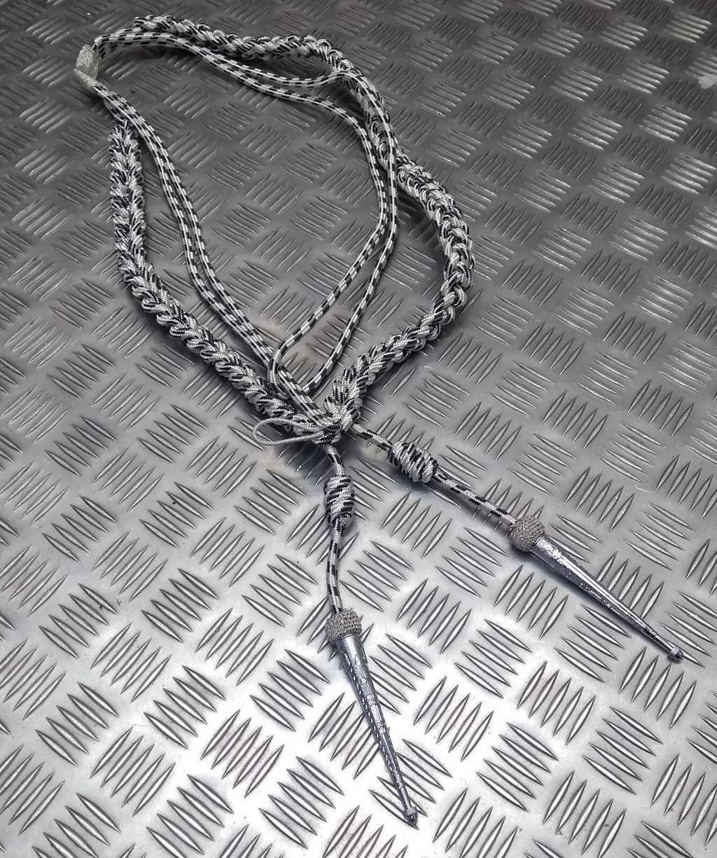 Oman Silver Aiguillette Senior Officer Blue Fleck Ceremonial UK Made