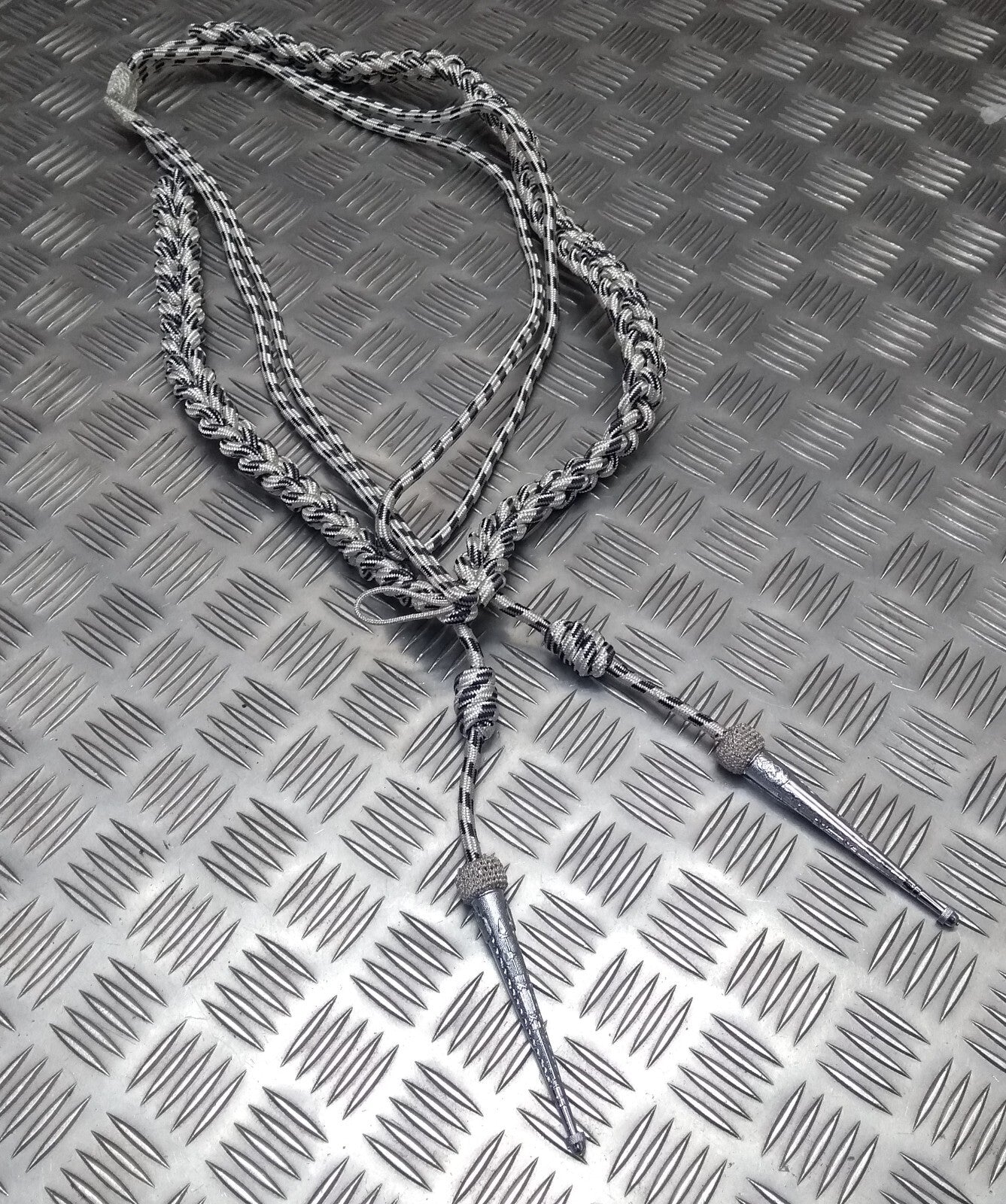 Oman Silver Aiguillette Senior Officer Blue Fleck Ceremonial UK Made