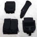 Black MOLLE Pouches Various Utility Ammo Baton Joblot of 4 Assorted Brands