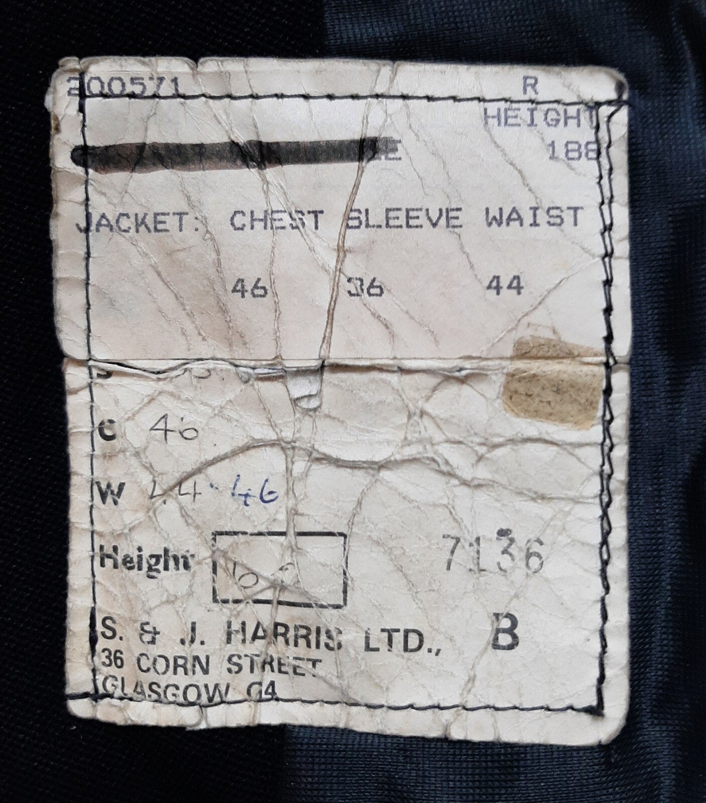 Old Bill Vintage Uniform Jacket Kings Crown 4 Pocket Scottish Pattern With Belt