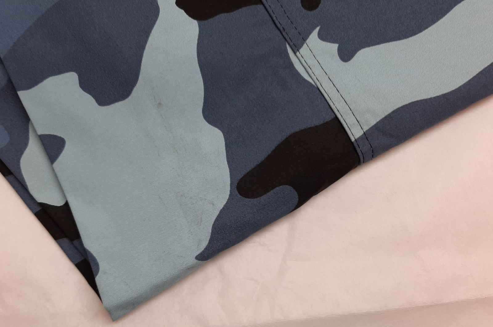 Midnight Blue Camo Military Style Combat Cargo Trousers - 36"-40" - Used