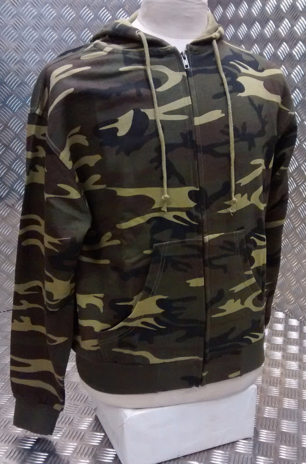 Woodland Camo Style Hoody Freestyle Skate Boarder Skater - All Sizes - NEW
