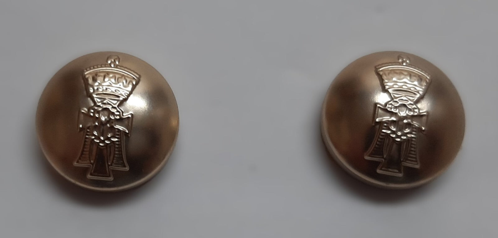 Yorkshire Regimental Buttons X2 Small Size 22L Dress British Army Insignia