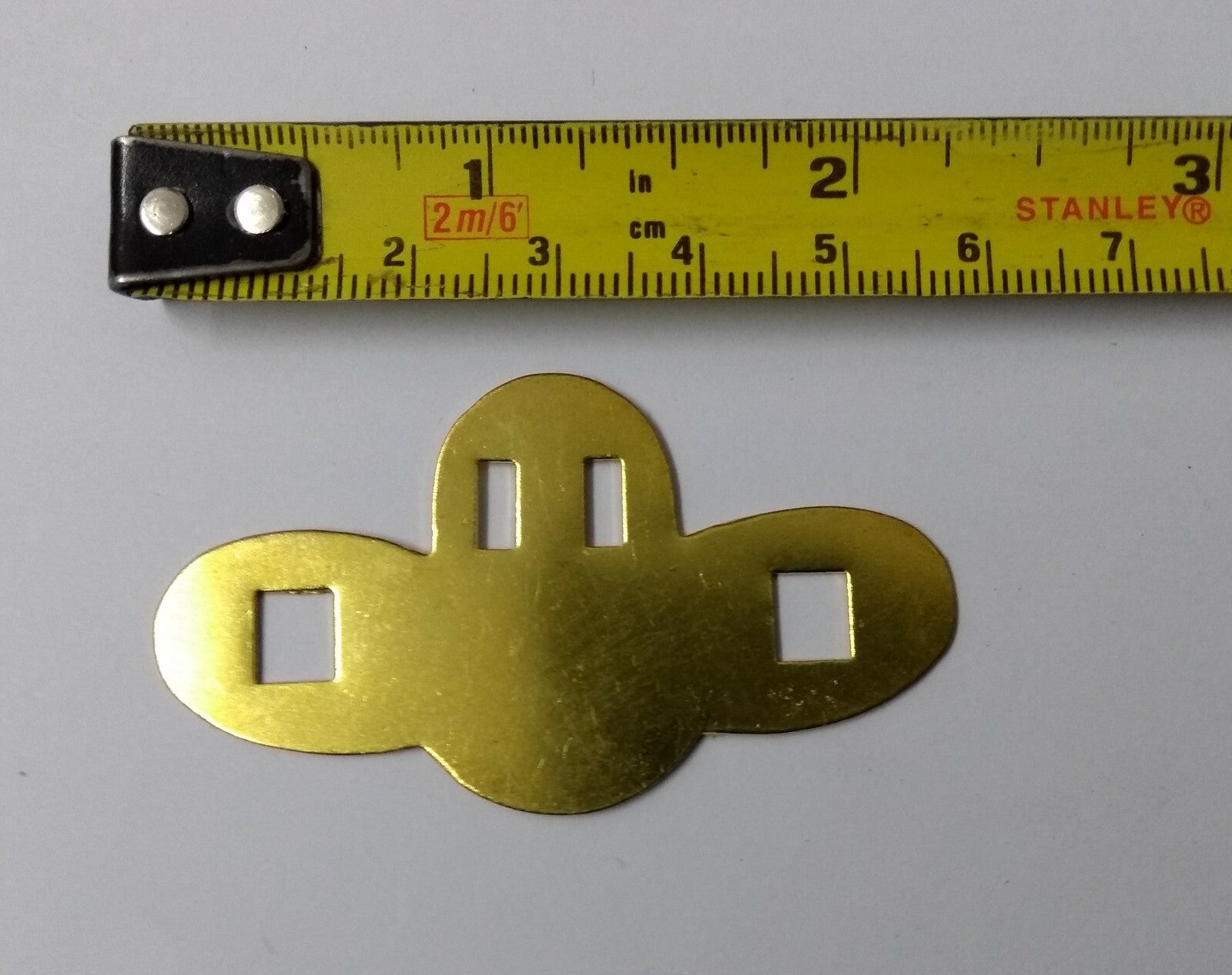 Genuine Issue Brass Type Badge Backing Plates For Hat Badge X2 STD69